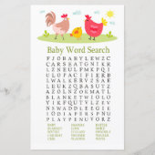 Zoekspel voor Chicken Baby shower Word (Voorkant)