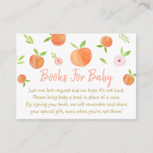 Zoekt als een aanvraag voor een peach Baby shower Informatiekaartje