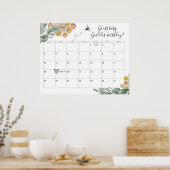 Zoekt als je Eucalyptus Shower Due Date kunt raden Poster (Keuken)