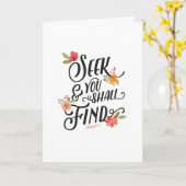 Zoekt en gij zult wenskaart vinden kaart (Gele Bloem)