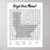 Zoekteken voor thuiskamer poster (Voorkant)