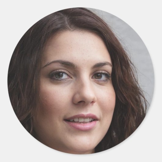 Zoekvrede Ronde Sticker (Voorkant)