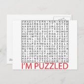 zoekwoord puzzle02 briefkaart (Voorkant / Achterkant)