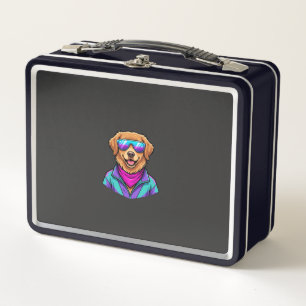 Zoele Honden Zonnebril Retro Neon Kunst_1