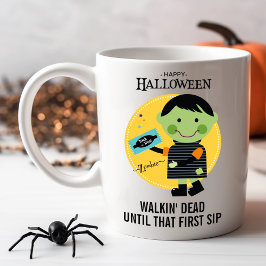 Zoele Zombie met Snoepjes Aanpasbaar Halloween Koffiemok