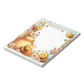 zoemende honingbij notitieblok (Linkerzijde)