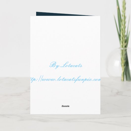 Zoemende Vogel in Blauwe Kaart (Achterkant)