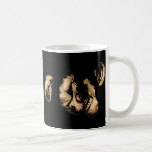 zoende chimpansees koffiemok