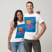 zoenen met de lippen t-shirt (Unisex)