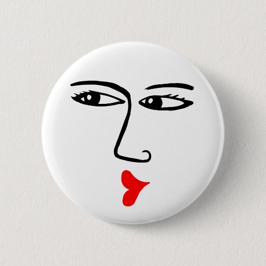 Zoenen Ronde Button 5,7 Cm (Voorkant)