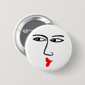 Zoenen Ronde Button 5,7 Cm (Voorkant /achterkant)