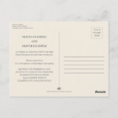 Zoenend bruidspaar in monochrome briefkaart (Achterkant)