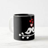 **ZOENEND ECHTPAAR**** MOK*** VOOR BRUID EN BRUIDE TWEEKLEURIGE KOFFIEMOK (Voorkant links)