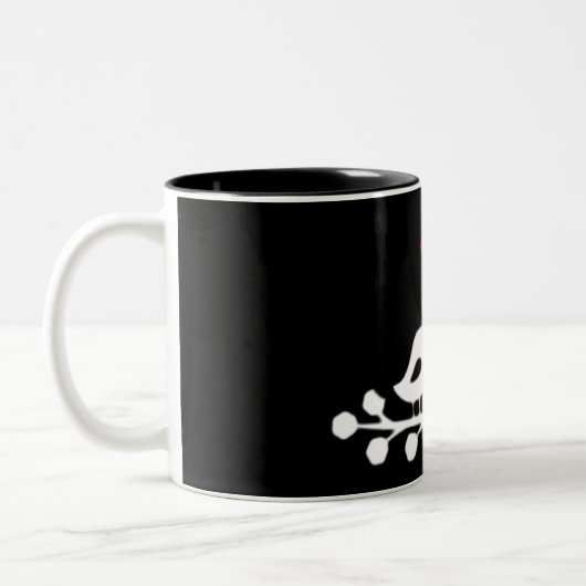 **ZOENEND ECHTPAAR**** MOK*** VOOR BRUID EN BRUIDE TWEEKLEURIGE KOFFIEMOK (Links)