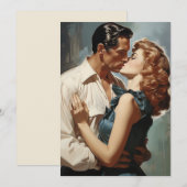  zoenend paar kaart (Voorkant / Achterkant)