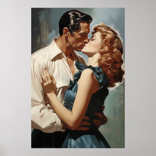  zoenend paar poster (Voorkant)