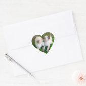 zoenende katjes hart sticker (Envelop)