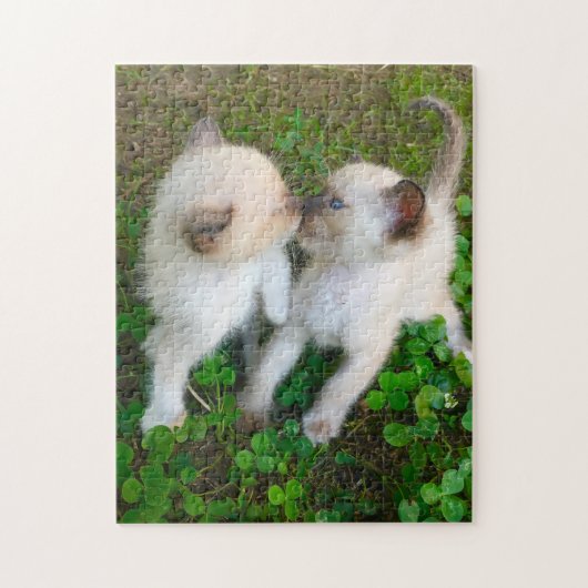 zoenende katjes legpuzzel (Verticaal)