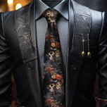 Zoenende Skeletten, Blush Roze Rozen Gotische Brui Stropdas<br><div class="desc">Gotische Vintage bruiloft Stropdas | Blush Pink and Black Kissing Skeletons Zet de toon voor uw fantastische gothic trouwdag met dit mannen stropdas met skeletten in een gepassioneerde omhelzing in blush roze en zwarte tinten. Dit stropdas roept de essentie van tijdloze gotische romance op en voegt een unieke touch toe...</div>
