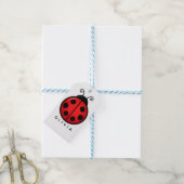 Zoepe Rode Lieveheersbeestje Aangepaste Naam Grafi Cadeaulabel (Met Touw)
