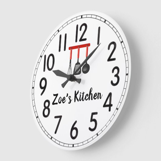 Zoe's Kitchen Large Clock Grote Klok (Hoek)