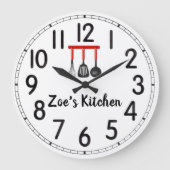 Zoe's Kitchen Large Clock Grote Klok (Voorkant)