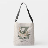 Zoe's levendige vitaliteit - Boho Floral Monogram Crossbody Tas (Achterkant)