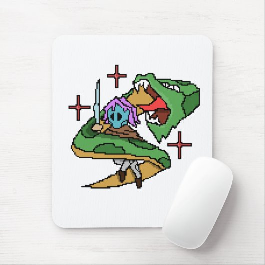 Zoe's Oerwoud Clash - Pixel Hero vs Giant Serpent Muismat (Met muis)