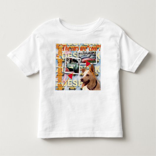 ZoeSPEAK - De auto's zijn "cool"! T-Shirt (Voorkant)