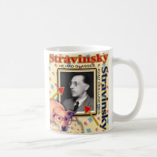 ZoeSPEAK - Stravinsky - Hij had een bril. Koffiemok (Rechts)