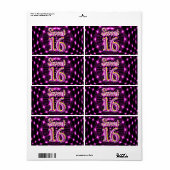 Zoet 16 etiket (Full Sheet)