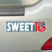 Zoet '16.  Geen zekerheid voor Obama deze keer Bumpersticker (Op auto)