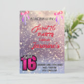 zoet 16 INVITATOIN Kaart (Staand voorkant)