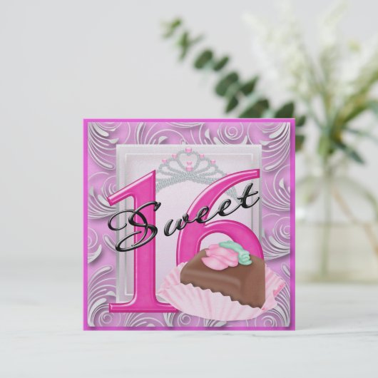 Zoet 16 kaart (Staand voorkant)