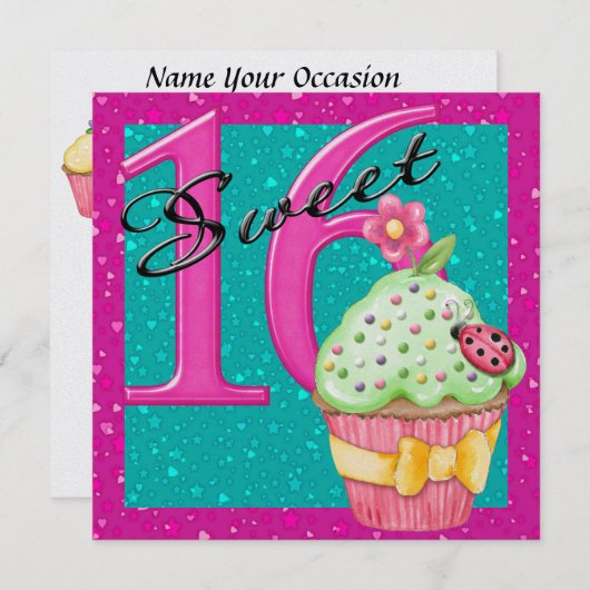 Zoet 16 kaart (Voorkant / Achterkant)