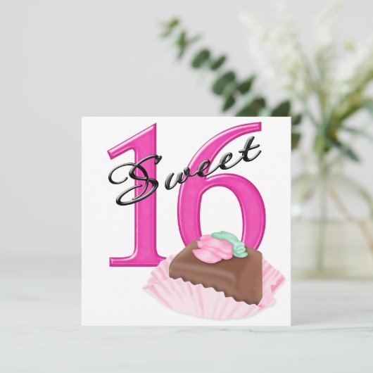 Zoet 16 kaart (Staand voorkant)