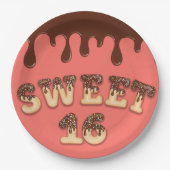 Zoet 16 papieren bordje (Voorkant)