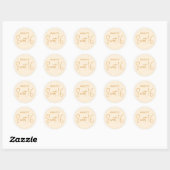 Zoet 16 ronde sticker (Vel)
