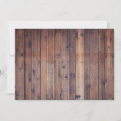 zoet 16 Rustic Winter Floral Snowflakes Kaart (Achterkant)