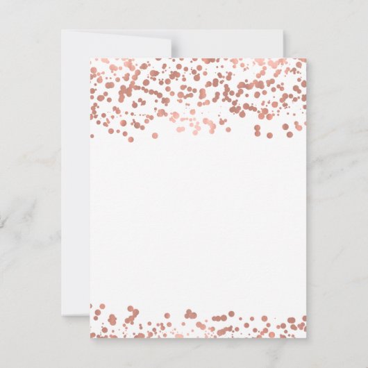 Zoet 16 Save the Date Roos Gold Foil Confetti (Achterkant)