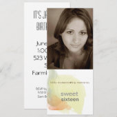 zoet 16 uitnodigingen (Voorkant / Achterkant)