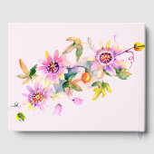 Zoet 16 Zestien Roze Bloemen Gastenboek (Achterkant)