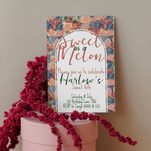 Zoet 16e Zoet als een Meloen - Zomervibes Kaart