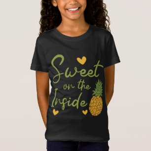 Zoet aan de binnenkant ananas liefhebber tropisch  t-shirt