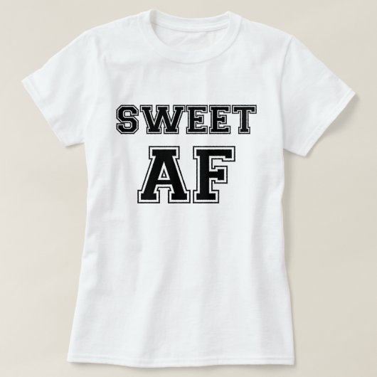 ZOET AF T-SHIRT (Design voorkant)