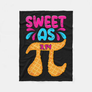 Zoet als 3.14 Pie Funny Pi Day Wiskunde Teacher Bo Fleece Deken
