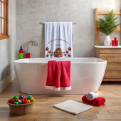 Zoet als aardbeienmeisje Happy Birthday Party Badhanddoek