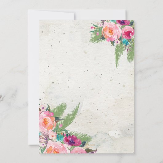 Zoet als anananas Birthday Invitation Kaart (Achterkant)