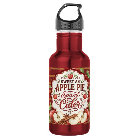 Zoet als appeltaart waterfles (Voorkant)