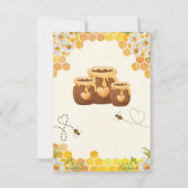 Zoet als Baby shower Bedankkaart (Achterkant)